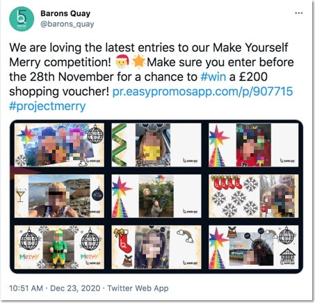 twitter barons quay sharing user-generated content