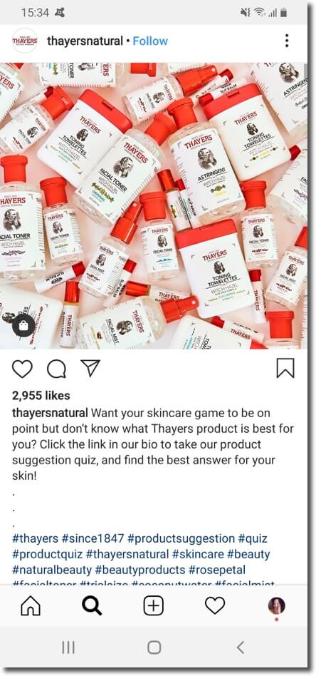 Beauty quiz , generate leads with interactive content