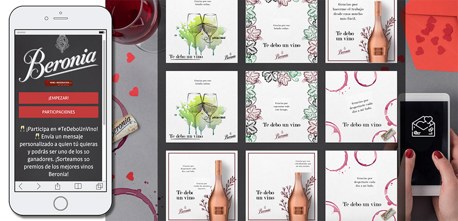 ejemplo de promoción interactiva con escenarios de Beronia