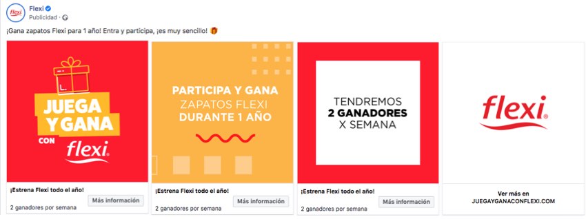 Flexi ads on Facebook
