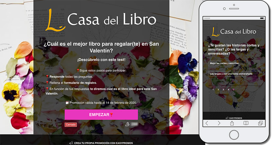 ejemplo de contenido interactivo - La Casa del Libro