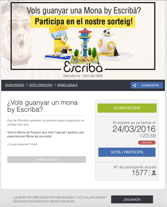 ejemplo app encuesta dulces pascua