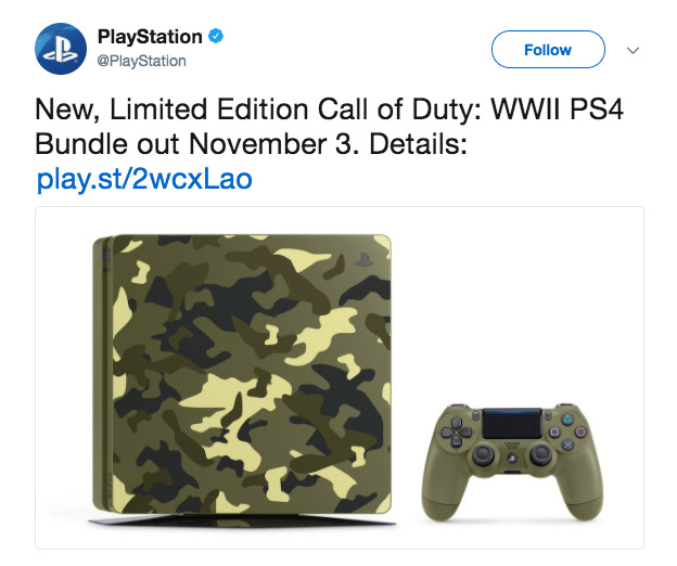 ejemplo de un premio edición limitada en twitter