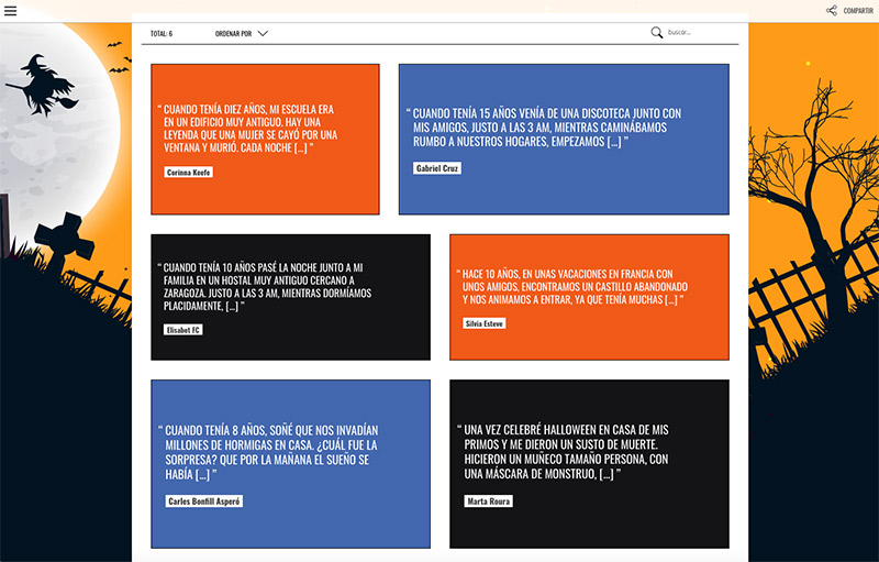 ejemplo de concurso de textos de halloween