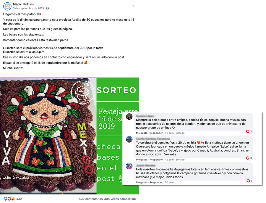 ejemplo sorteo para celebrar el mes patrio