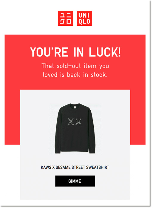 ejemplo de email de producto disponible