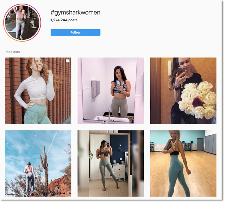ejemplo de hashtag con contenido generado por el usuario