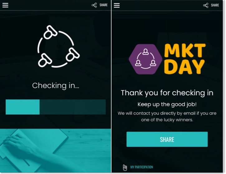 online events check-in
