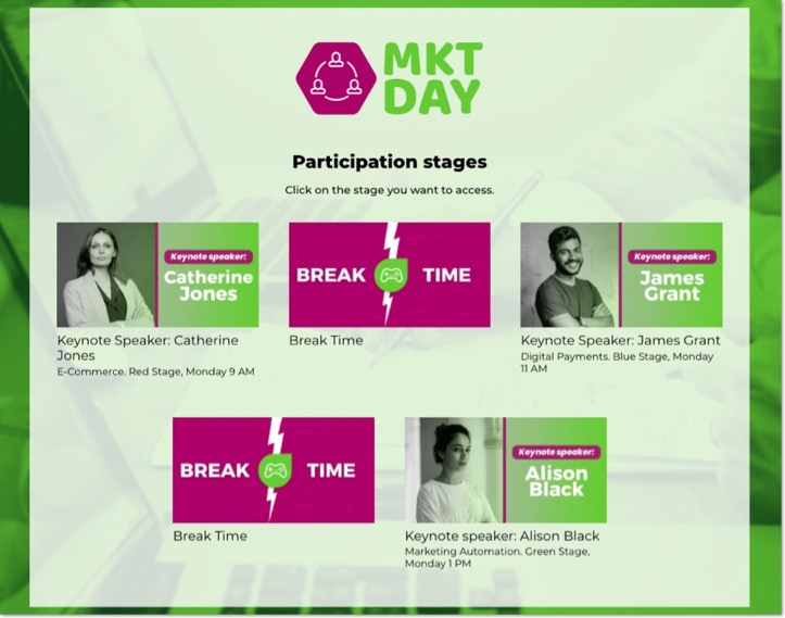 online events multi-stage