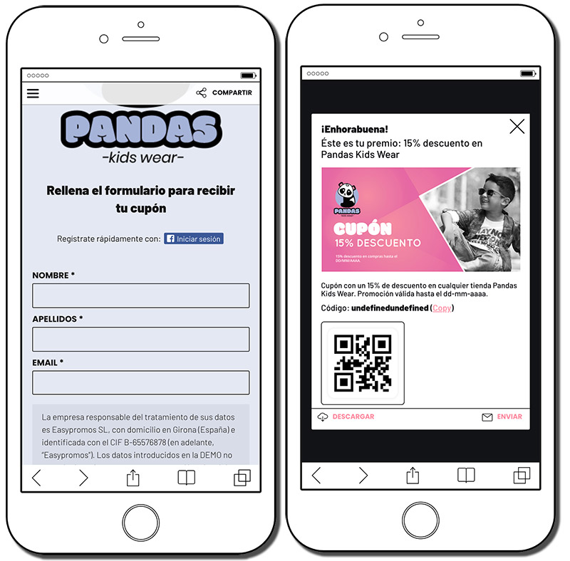 ideas para promocionar ropa: cupones descuento