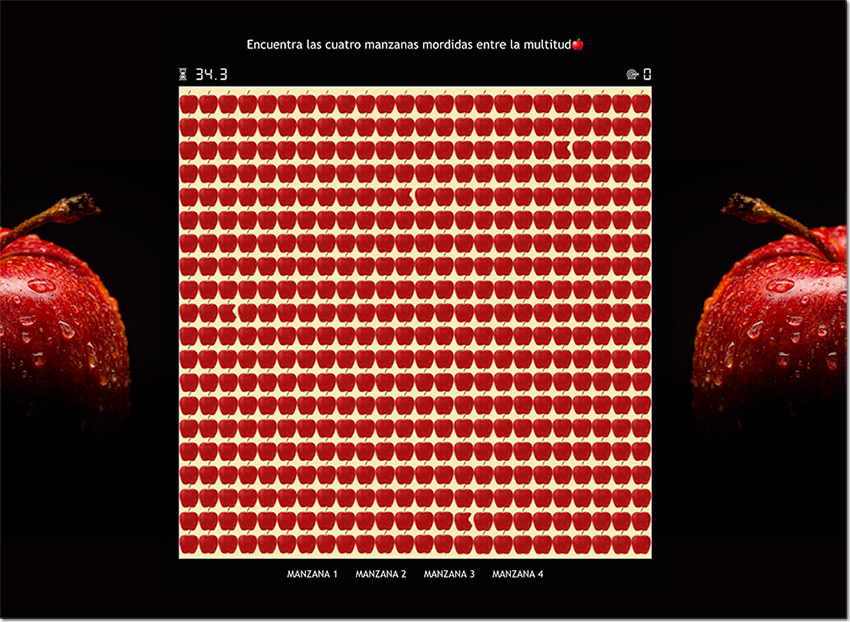 Ejemplo de juego con secuencias de objetos