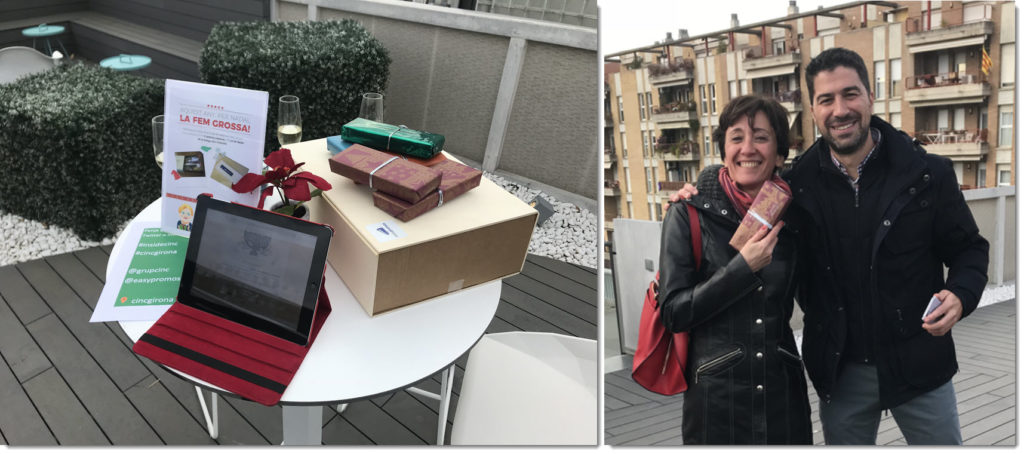 virtual christmas party ideas: giveaway for employees