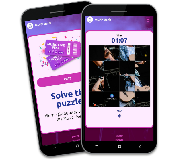 Puzzle for banks, insurance companies and financial services