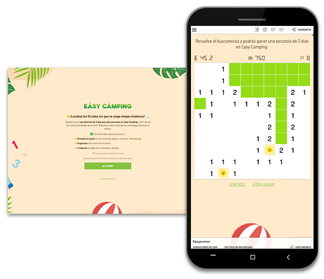 ejemplo de juego para hacer publicidad de cruceros