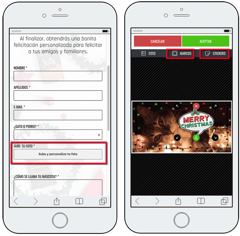 concurso fotos animales con marcos y pegatinas por movil