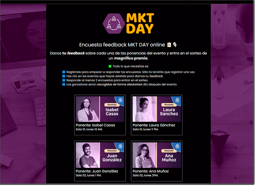 encuestas valoracion ponencias