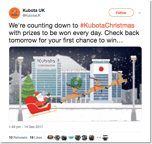 12 days of Christmas giveaways Twitter