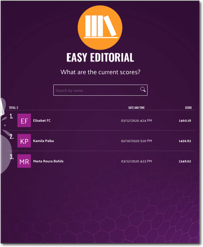Women's Day ranking Easypromos Match it game