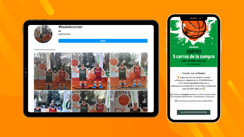 ejemplo de promoción de baloncesto