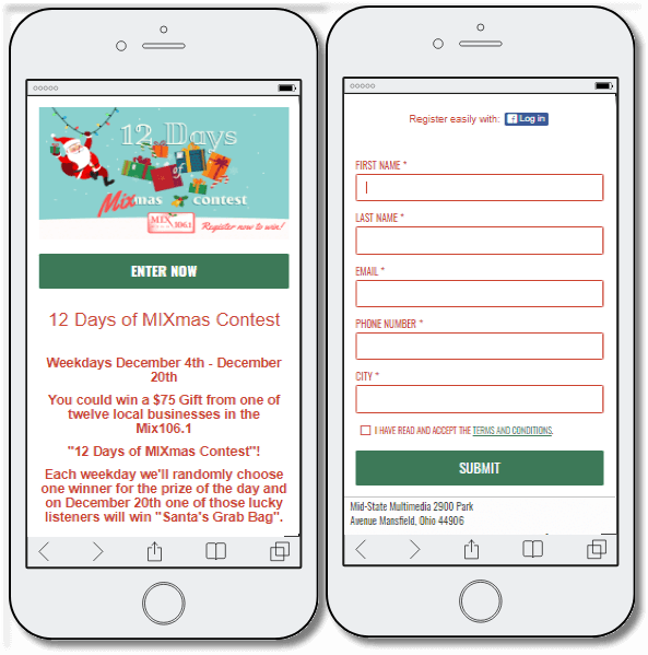 In the previous point, we talked about best practices for data collection. In any lead collection strategy, it's vital to respect your leads and their preferences.

That also means not asking for too much information. When you collect data from leads and customers, you should only collect data for which you have a specific purpose.

In other words: If you have an email newsletter up and running, then feel free to ask for email addresses. If you're getting into SMS marketing, then you can ask for phone numbers. But you don't get to ask for anyone's medical history, because that's intrusive and irrelevant.

Lots of brands make the mistake of asking for too much, too soon. This has the exact opposite of the effect you want.

For example, a few weeks ago, I came across an ebook which looked interesting. I clicked "download" and started to fill out the lead generation form.

Name? OK.

Email address? Sure, why not.

Personal phone number? I'm starting to feel uncomfortable.

Company revenue? That's privileged information, and I'm not sure why it's relevant.

The end result was that I didn't download or read that ebook. And the brand missed out on a lead.

So let's recap:

Only ask for the information you need.
Explain how that information will be used.
Offer an incentive so that leads know you value their trust.

Here's an example of a data collection promotion which got it right. They only ask for a few pieces of information, with a clear purpose, and a great reward. They've also made sure to include a link to terms and conditions.

