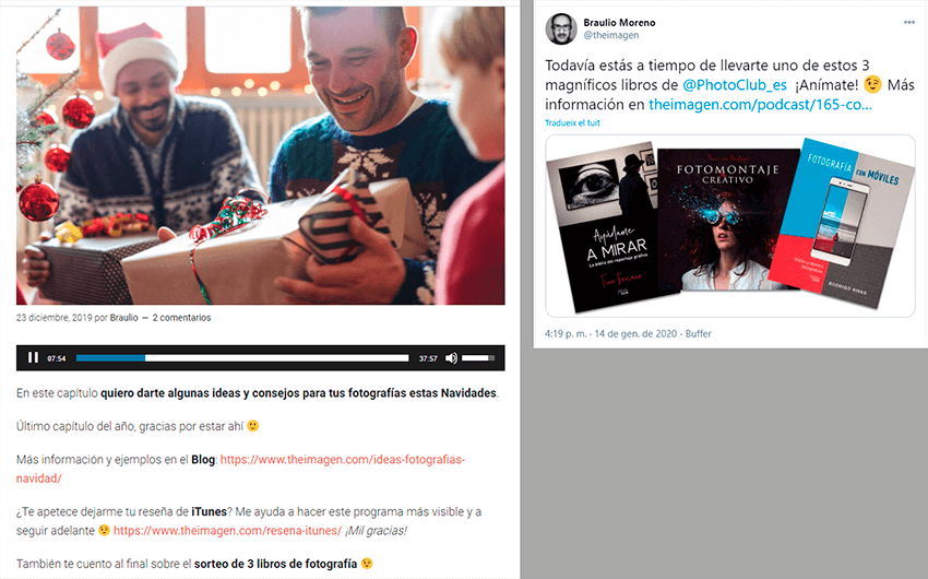 sorteo podcast fotos navidad