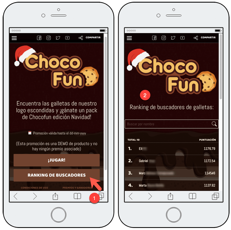 ranking objetos ocultos