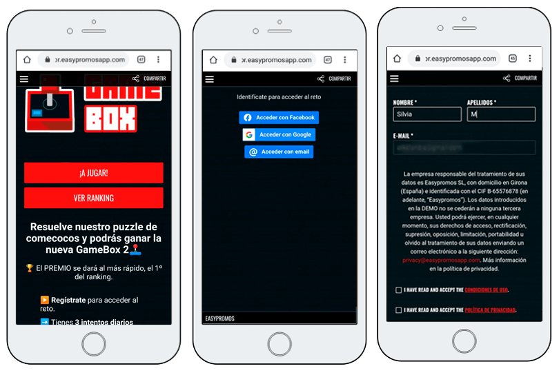 registro usuario antes juego online
