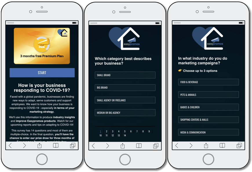 easypromos survey to generate new leads
