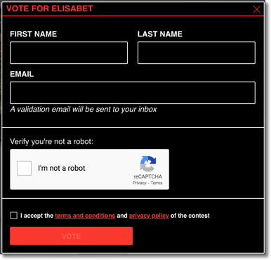 voting in video contests: new fraud index control